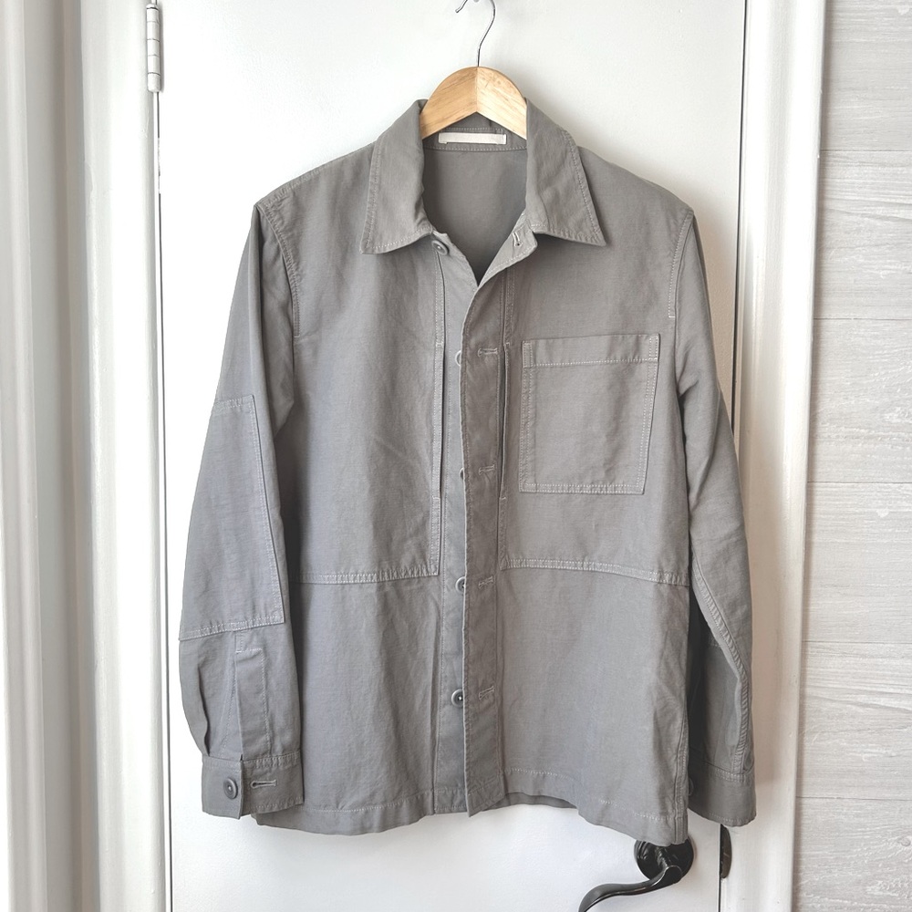 New Norse Projects Kyle Cotton-Linen Jacket Gray - Picture 4 of 15